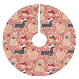 Hundar Julgransmatta Borstad Polyester