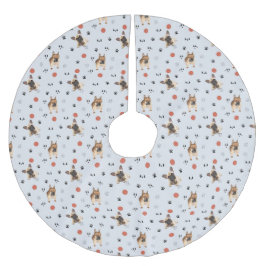 Hundar Julgransmatta Borstad Polyester