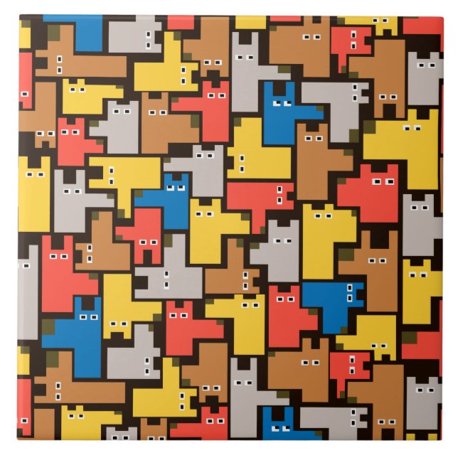 Hundar Kakelplatta (Framsidan)