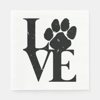 Hundar Kärlek Hundar Pappersservett