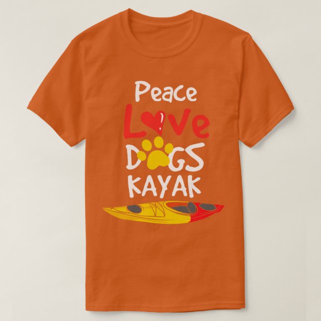 Hundar Kayak T Shirt (Design framsida)