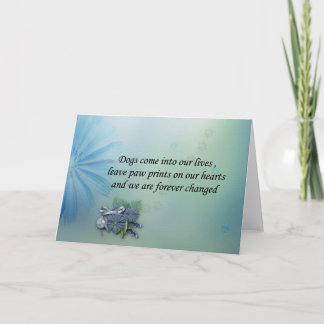 Hundar lämna tassavtryck på ditt hjärtsympatikort kort