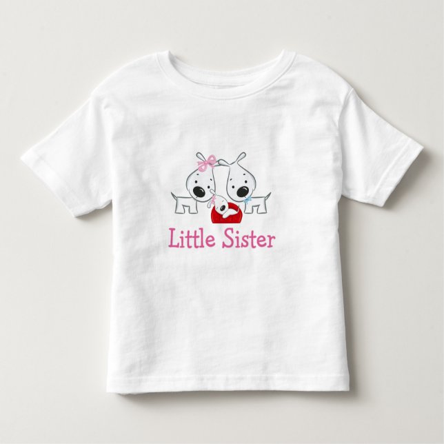 Hundar Little Sister T-shirt (Framsida)