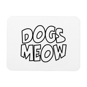 Hundar Meow Magnet