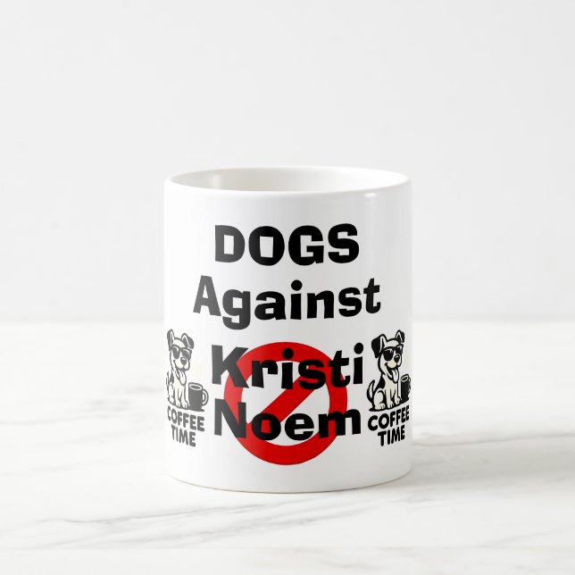 Hundar mot Kristi Noem Kaffe Mugg (Center)