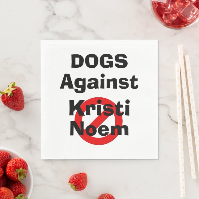 Hundar mot Kristi Noem Pappersservett (Insitu)