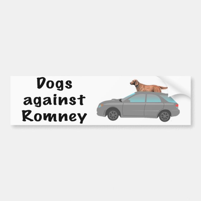 Hundar mot Romney Bildekal (Framsidan)