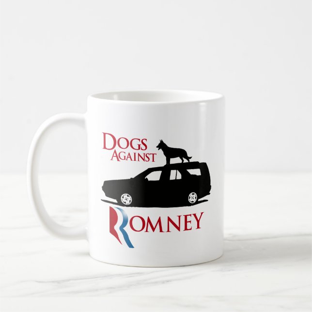 Hundar mot Romney - .png Kaffemugg (Vänster)