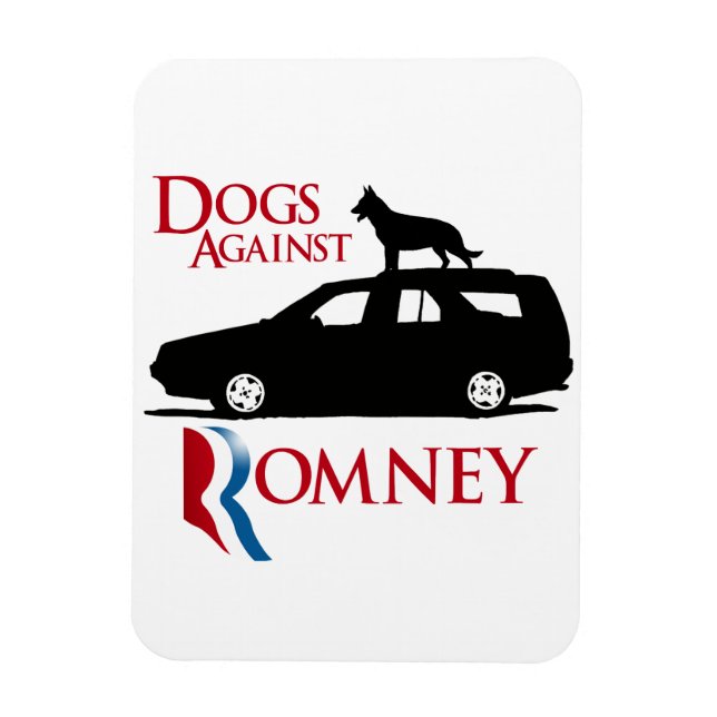 Hundar mot Romney -.png Magnet (Vertikal)