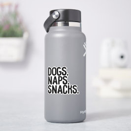 Hundar Naps Snacks Klistermärken