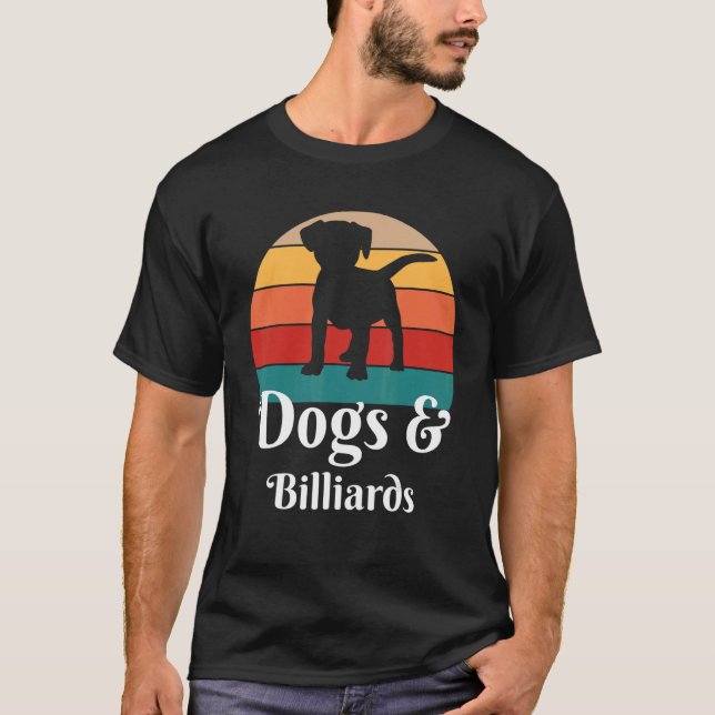 Hundar och Billards T Shirt (Framsida)