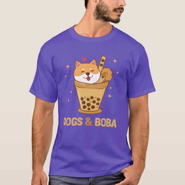Hundar och Boba Hund pappa Hund Mamma Dogfather Sh T Shirt (Framsida)