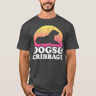 Hundar och Cribbage Manar eller Womens Hund T Shirt