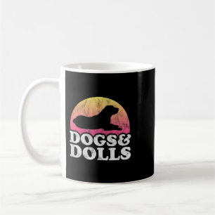 Hundar och Dolls Manar eller Womens Hund och Doll Kaffemugg