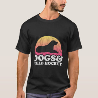 Hundar och Fält Hockey Manar eller kvinnors Hund T Shirt