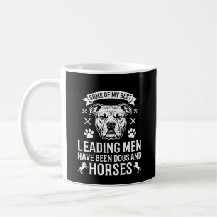Hundar Och Hästar Ledande Män Kaffemugg