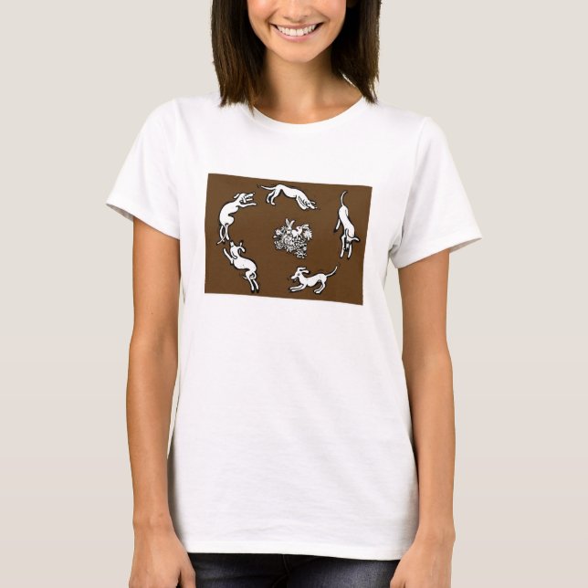 Hundar och kaniner t-shirt (Framsida)