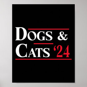 Hundar och katter 2024. De äter Hundar Poster