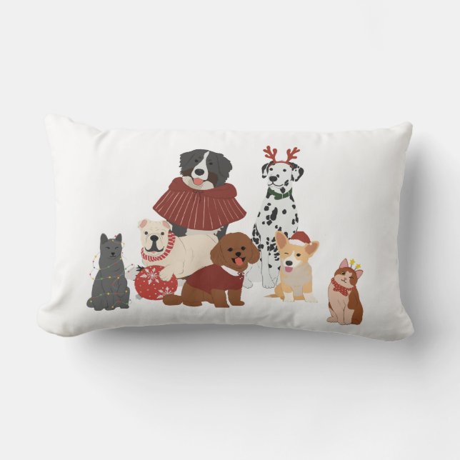 Hundar och Katter i Dekorativ kudde (Framsida)