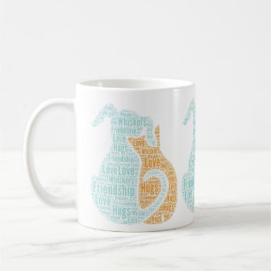 Hundar och katter Kärlek Kaffe Kopp Mugg