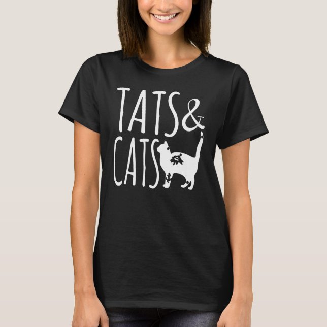 Hundar Och Katters Coola Design T Shirt (Framsida)