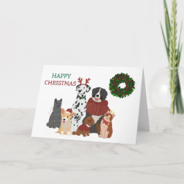 Hundar och kattfamilj tack kort