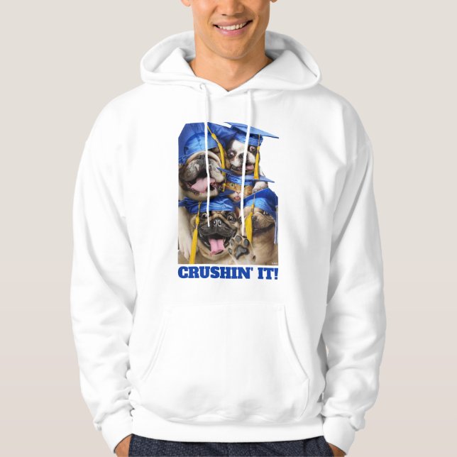 Hundar och kattutexaminerade i fotobås hoodie (Framsida)