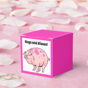 Hundar och Kisses Cute Gris Hog Tecknad Presentaskar