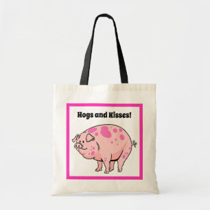 Hundar och Kisses Cute Gris Hog Tecknad Tygkasse