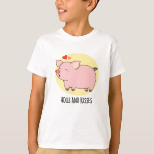 Hundar och Kisses Funny Hog Gris Pun T Shirt