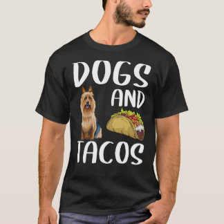 Hundar och Tacos australiska terrier mexikanska li T Shirt