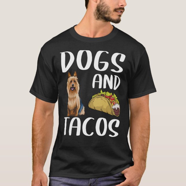 Hundar och Tacos australiska terrier mexikanska li T Shirt (Framsida)