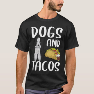 Hundar och Tacos Bedlington Terrier, mexikanska li T Shirt