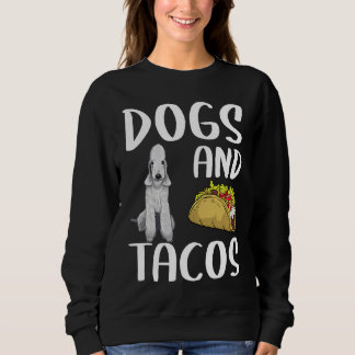 Hundar och Tacos Bedlington Terrier, mexikanska li T Shirt