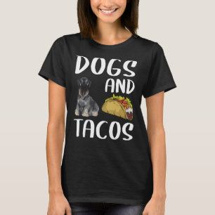 Hundar och Tacos Cesky Terrier, mexikanska livsmed T Shirt