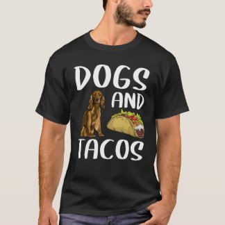 Hundar och Tacos Cocker Spanska mexikanska livsmed T Shirt
