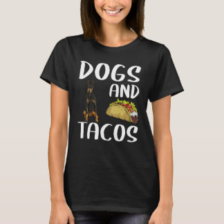 Hundar Och Tacos Dobermannpinscher Mexikansk Mat T Shirt