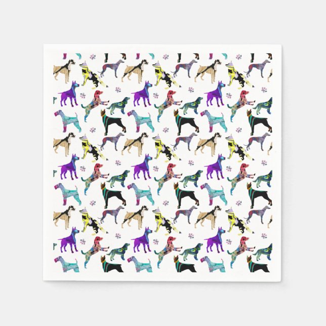 Hundar och Tass Pappersservett (Framsidan)