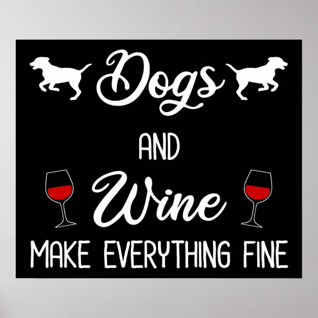 Hundar och Vin gör allt i Bra Poster (Framsidan)