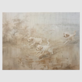 Hundar - Oljemålning Stil-papper