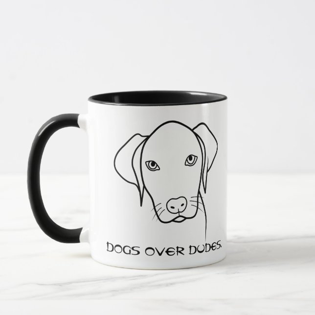 Hundar över duder Weimaraner Mugg (Vänster)