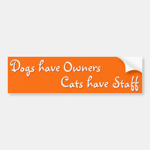 Hundar Owers Cats-medarbetare Lung Humor Bumper St Bildekal