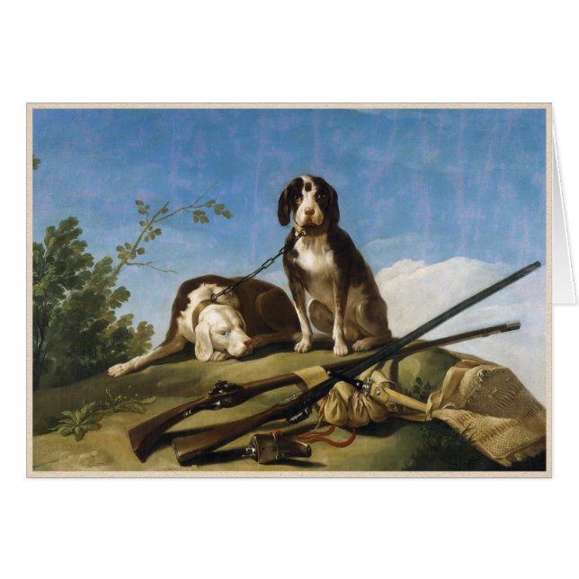 Hundar på det koppelFrancisco José de Goya OBS Kort (Framsidan Horizontal)