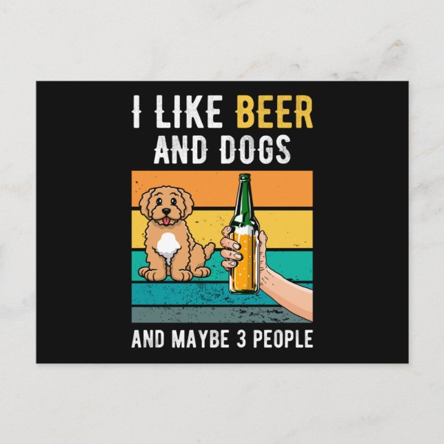 Hundar Pappa Gift Vykort (Framsida)