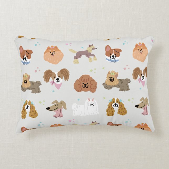 Hundar Pets Kids Room Nursery Decor Prydnadskudde (Framsidan)