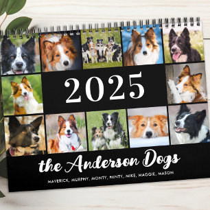 Hundar Photo Collage Personlig Modern 2026 Kalender