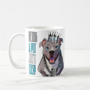 Hundar Pitbull "Att vara en bit är inte lätt" Clas Kaffemugg
