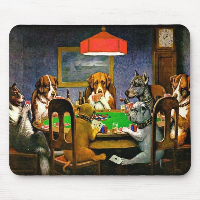 Hundar Poker, C.M. Coolidge Musmatta (Framsidan)