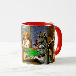 Hundar Poker Mugg