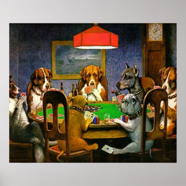 Hundar Poker Poster (Framsidan)